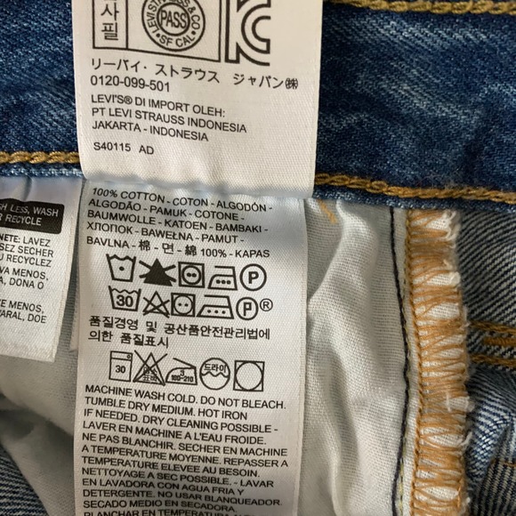 Levis Straight Leg Jeans Womens Size 25 Cw-4717 3629 - Picture 13 of 14